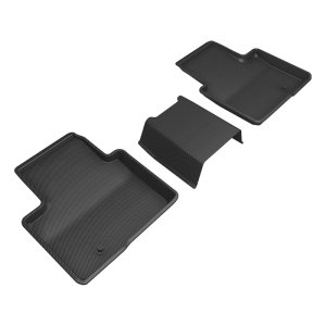 Toyota Crown Floor Mat Set - Rear - 3D MAXpider - Kagu Black R2 - Black - `23-`24 Toyota Crown Floor Mat Set - Rear - 3D MAXpider - Kagu Black R2 - Black - `23-`24